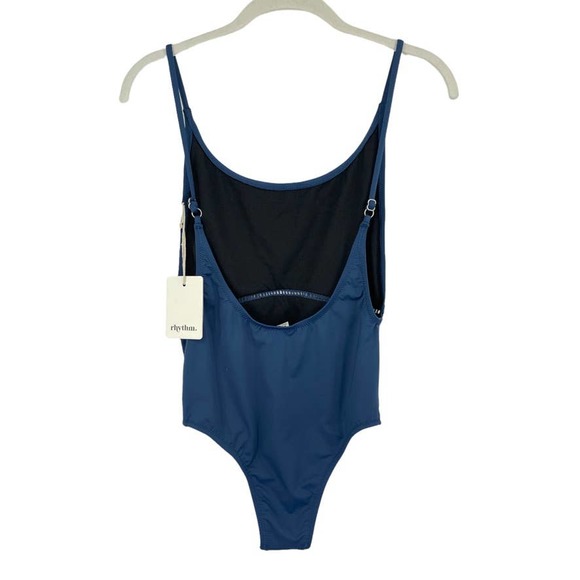 NWT - PACSUN Rhythm My Scoop One Piece Swimsuit Bathing Suit Sea Blue - Size 6 - Picture 5 of 12